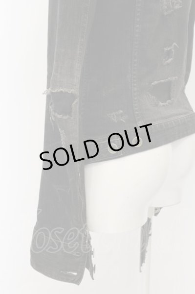 画像4: LGB / G-3/BR+L バッククロスデニムジャケット Gジャン 0（レディース） ブラック O-24-11-22-007-LG-ja-YM-OS (4)