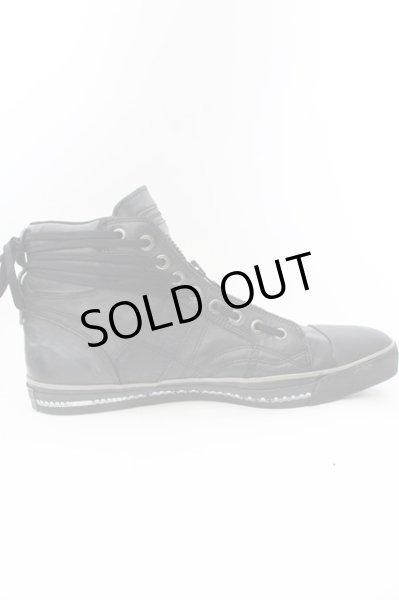 画像8: Hiromu Takahara / デストロイコンビレザースニーカー 43 ブラック O-24-11-22-061-Hi-sho-YM-ZT2000 (8)