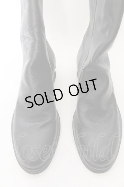 画像3: NO ID. / W-ZIPドレープブーツ 40(約26cm) ブラック O-24-11-22-063-NO-sho-YM-ZT-S005 (3)