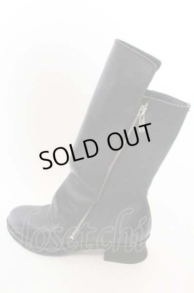 画像5: NO ID. / W-ZIPドレープブーツ 40(約26cm) ブラック O-24-11-22-063-NO-sho-YM-ZT-S005 (5)