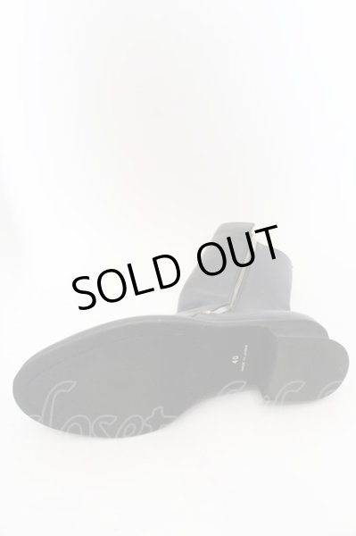 画像6: NO ID. / W-ZIPドレープブーツ 40(約26cm) ブラック O-24-11-22-063-NO-sho-YM-ZT-S005 (6)