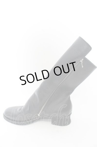 画像7: NO ID. / W-ZIPドレープブーツ 40(約26cm) ブラック O-24-11-22-063-NO-sho-YM-ZT-S005 (7)