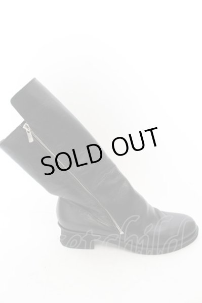 画像8: NO ID. / W-ZIPドレープブーツ 40(約26cm) ブラック O-24-11-22-063-NO-sho-YM-ZT-S005 (8)