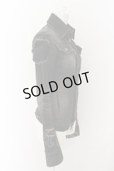 画像9: LGB / G-3/BR+L バッククロスデニムジャケット Gジャン 0（レディース） ブラック O-24-11-22-007-LG-ja-YM-OS (9)