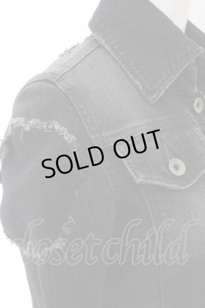 画像10: LGB / G-3/BR+L バッククロスデニムジャケット Gジャン 0（レディース） ブラック O-24-11-22-007-LG-ja-YM-OS (10)