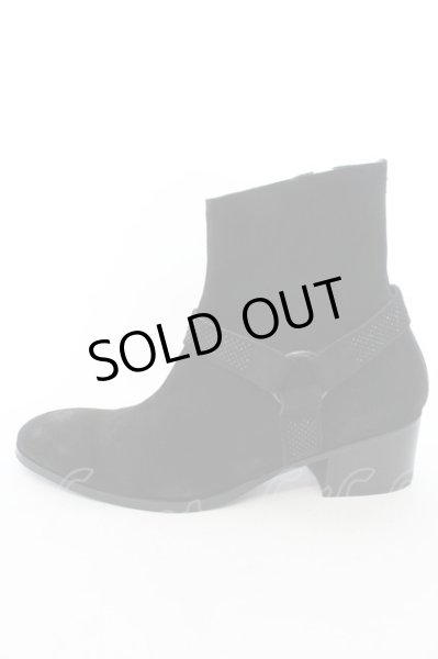 画像4: CIVARIZE / ストーンベルテッドハイヒールブーツ 43（約28cm） ブラック O-24-11-22-069-CI-sho-YM-OS (4)