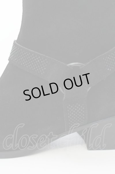 画像5: CIVARIZE / ストーンベルテッドハイヒールブーツ 43（約28cm） ブラック O-24-11-22-069-CI-sho-YM-OS (5)