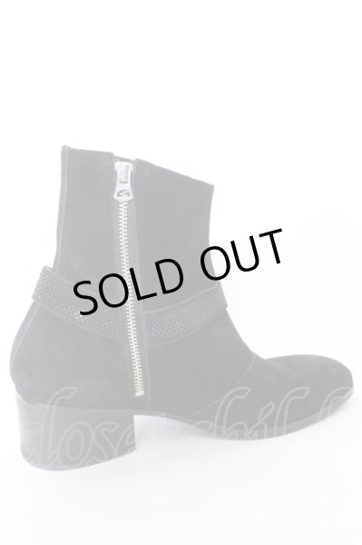 画像7: CIVARIZE / ストーンベルテッドハイヒールブーツ 43（約28cm） ブラック O-24-11-22-069-CI-sho-YM-OS (7)