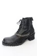 画像4: CIVARIZE / Amazing チェーン付きレースアップブーツ 42(26-26.5cm) ブラック O-24-11-22-070-CI-sho-YM-OS (4)