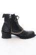 画像6: CIVARIZE / Amazing チェーン付きレースアップブーツ 42(26-26.5cm) ブラック O-24-11-22-070-CI-sho-YM-OS (6)
