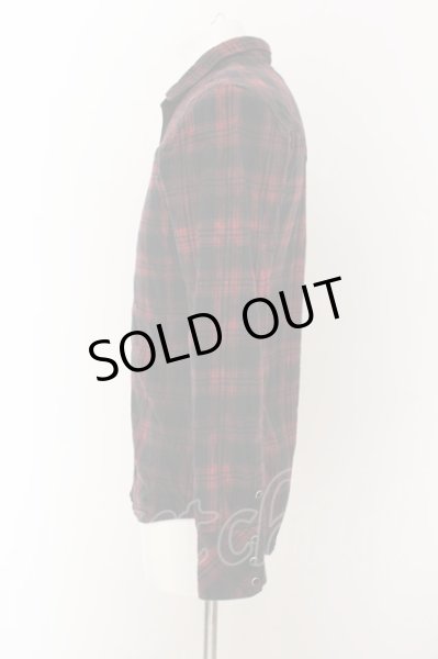 画像2: MIDAS / コーティングチェックウエスタンシャツ M レッド O-24-11-22-009-MI-to-YM-ZT248 (2)