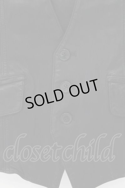 画像2: CIVARIZE / シープレザー3Bベスト 44 ブラック O-24-11-22-011-CI-to-YM-ML002 (2)