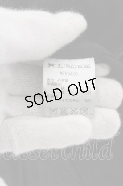 画像6: BUFFALO BOBS / シープスキンレザーシャツ 1 ブラック O-24-11-22-014-BU-sh-YM-ZT250 (6)