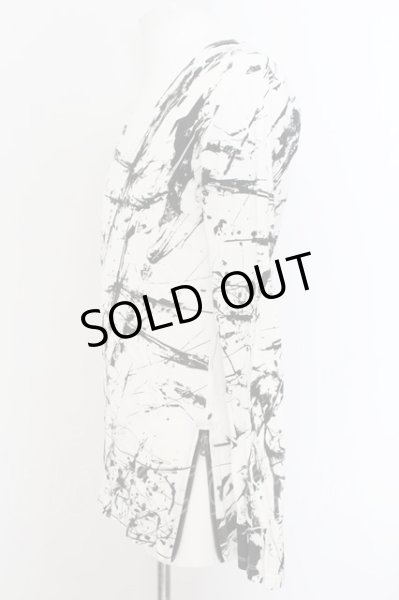 画像2: CIVARIZE / サイドジップ総柄カットソー 44 ホワイト O-24-11-22-003-CI-to-YM-OS (2)