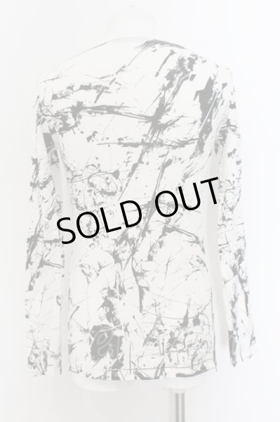 画像3: CIVARIZE / サイドジップ総柄カットソー 44 ホワイト O-24-11-22-003-CI-to-YM-OS (3)