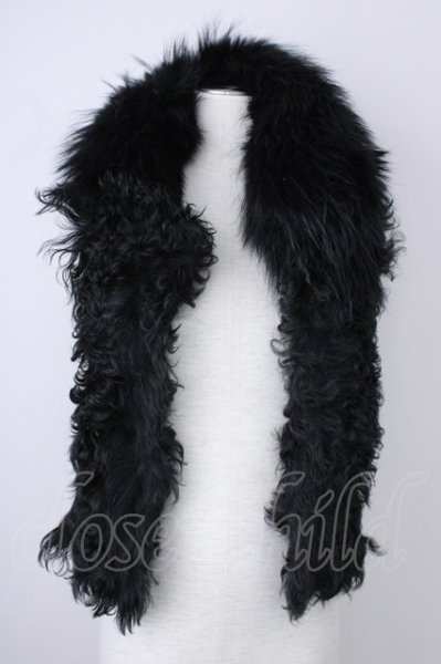画像1: LGB / VEST/FUR/W/M【メンズ1】ラムファーベスト 1 ブラック T-24-11-29-001-LG-to-YM-ZT194 (1)