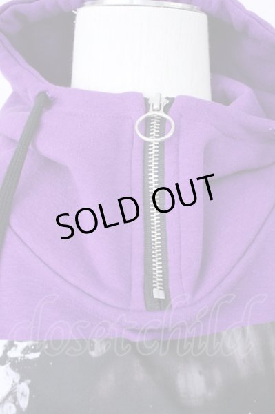 画像4: A'GEM9 / PLAN ACTIONハーフジップパーカー  パープル T-24-11-29-002-A'-to-YM-ZT367 (4)