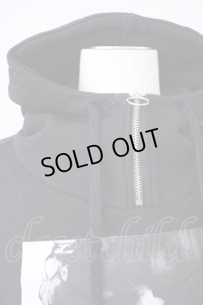 画像4: A'GEM9 / PSYCHOPATHハーフZIPパーカー  ブラック T-24-11-29-004-A'-to-YM-ZT367 (4)