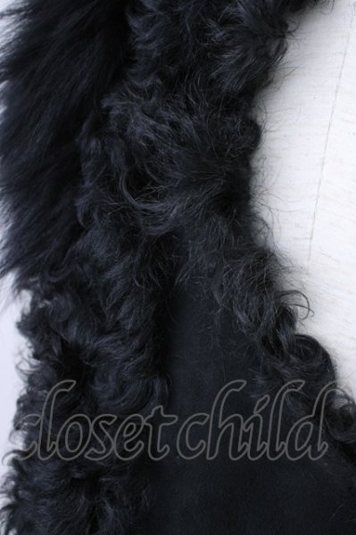 画像4: LGB / VEST/FUR/W/M【メンズ1】ラムファーベスト 1 ブラック T-24-11-29-001-LG-to-YM-ZT194 (4)