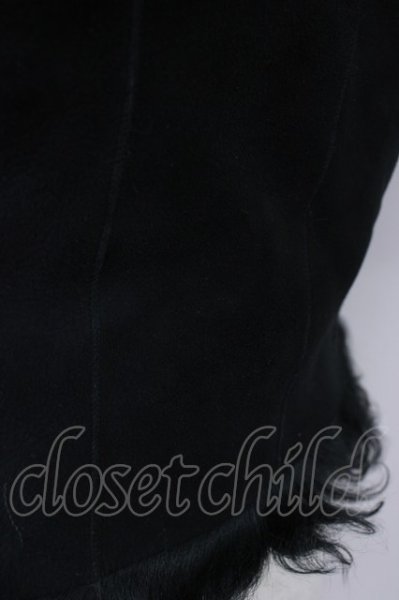 画像5: LGB / VEST/FUR/W/M【メンズ1】ラムファーベスト 1 ブラック T-24-11-29-001-LG-to-YM-ZT194 (5)