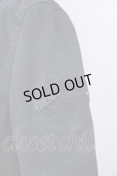 画像6: RatRoen / ヴィンテージリペアミリタリーコート 46 ブラック T-24-11-29-007-0-ou-YM-ZT-M015 (6)