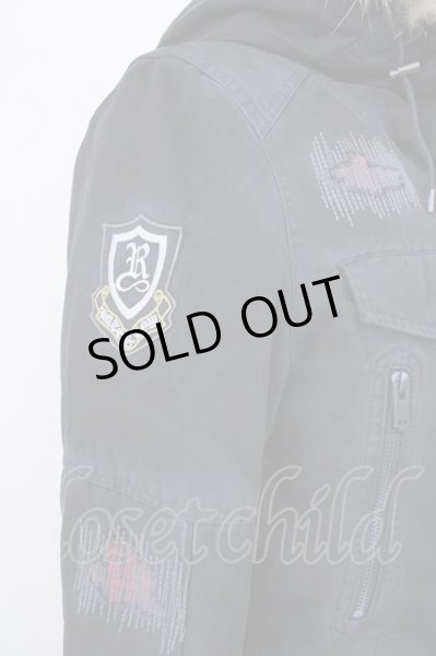 画像9: RatRoen / ヴィンテージリペアミリタリーコート 46 ブラック T-24-11-29-007-0-ou-YM-ZT-M015 (9)