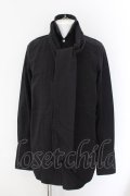 NO ID. BLACK / Cフランネルタックロングシャツ 1 ブラック O-24-11-30-035-NO-sh-YM-ZT235