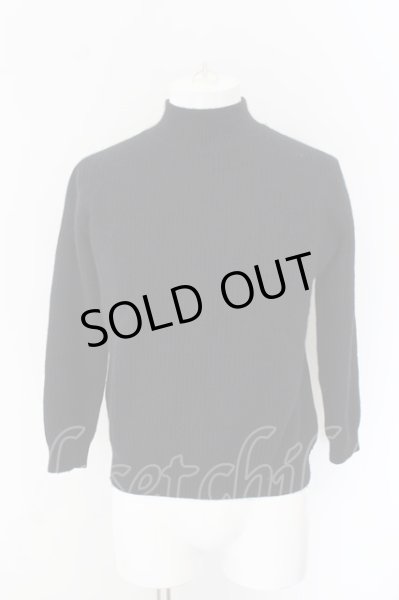 画像1: GOSTAR DE FUGA / フォックス混モックネックニットソー 46 ブラック O-24-11-30-036-GO-to-YM-ZT235 (1)