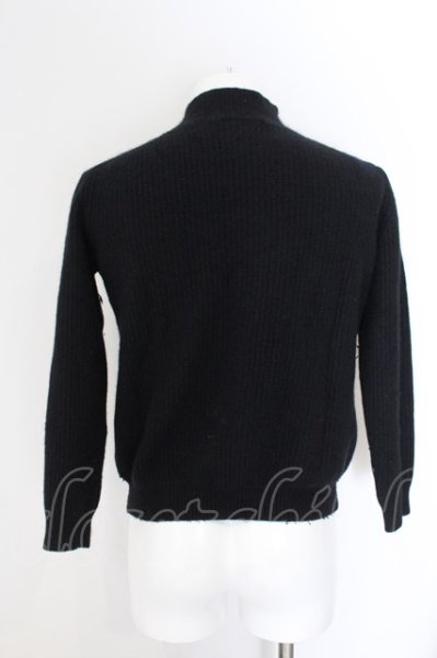 画像3: GOSTAR DE FUGA / フォックス混モックネックニットソー 46 ブラック O-24-11-30-036-GO-to-YM-ZT235 (3)