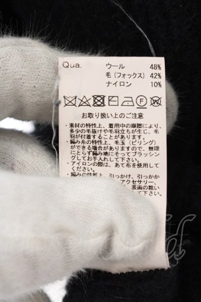 画像4: GOSTAR DE FUGA / フォックス混モックネックニットソー 46 ブラック O-24-11-30-036-GO-to-YM-ZT235 (4)