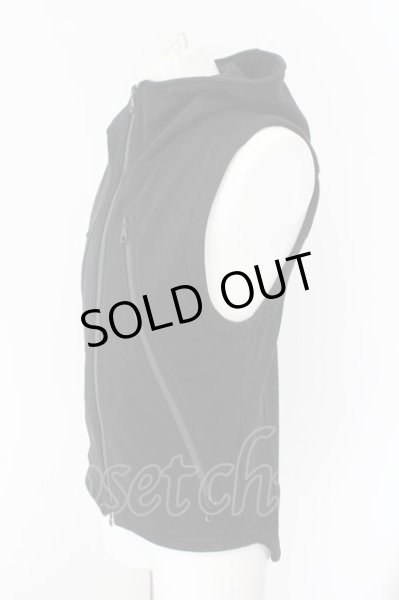 画像2: NO ID. BLACK / 圧縮裏毛フーデッドベスト 1 ブラック O-24-11-30-038-NO-to-YM-ZT235 (2)