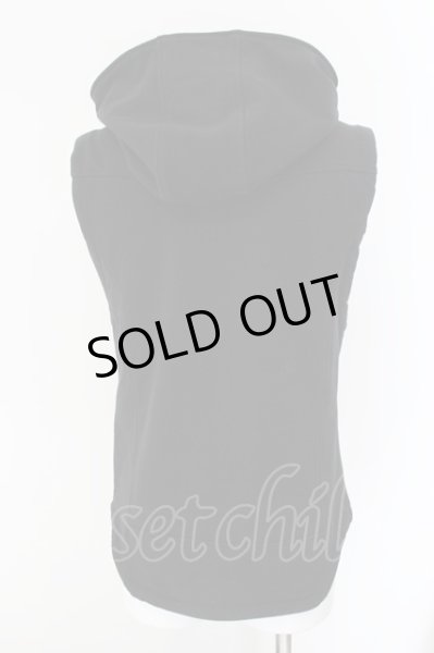 画像3: NO ID. BLACK / 圧縮裏毛フーデッドベスト 1 ブラック O-24-11-30-038-NO-to-YM-ZT235 (3)