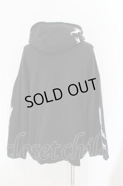 画像3: CIVARIZE / ナイトメアパーカービッグプルオーバーパーカー F ブラック O-24-11-30-039-CI-to-YM-ZT236 (3)