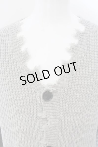 画像2: NO ID. BLACK / ブロークンロングニットカーディガン 1 グレー O-24-11-30-045-NO-to-YM-ZT234 (2)