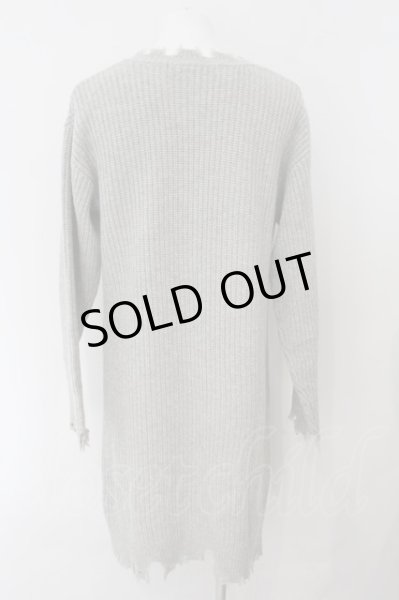 画像3: NO ID. BLACK / ブロークンロングニットカーディガン 1 グレー O-24-11-30-045-NO-to-YM-ZT234 (3)