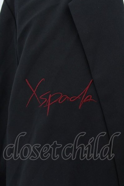 画像2: Xspada / 刺繍ロングテーラード L ブラック O-24-11-30-006-Xs-sh-YM-ZT204 (2)
