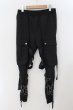 画像1: CIVARIZE / ボンテージカーゴパンツ F ブラック O-24-11-30-048-CI-pa-YM-ZT233 (1)