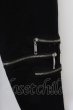 画像3: CavariA / ニーZIPストレッチデニムパンツ 46 ブラック O-24-11-30-050-Ca-pa-YM-ZT218 (3)