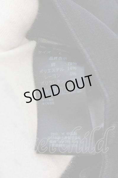 画像5: CavariA / ニーZIPストレッチデニムパンツ 46 ブラック O-24-11-30-050-Ca-pa-YM-ZT218 (5)