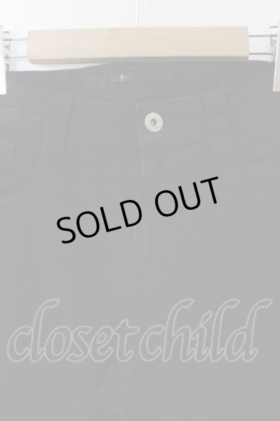 画像2: NO ID. / 製品染めセルヴィッチストレートパンツ 1 ブラック O-24-11-30-052-NO-pa-YM-ZT233 (2)