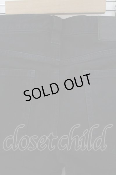 画像4: NO ID. / 製品染めセルヴィッチストレートパンツ 1 ブラック O-24-11-30-052-NO-pa-YM-ZT233 (4)