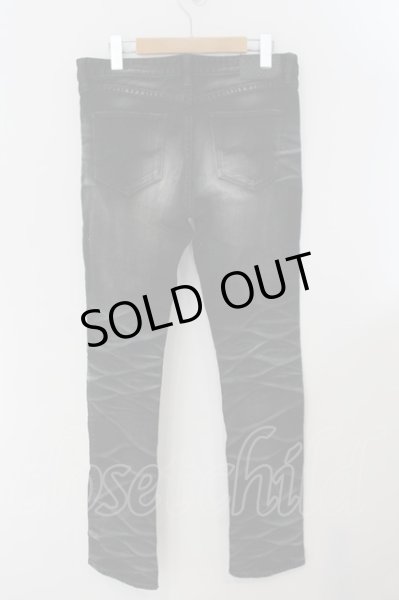 画像2: FUGA / Unplugged パール加工デニムパンツ 44 ブラック O-24-11-30-056-FU-pa-YM-OS (2)