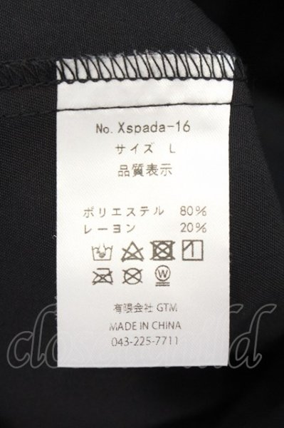 画像6: Xspada / 刺繍ロングテーラード L ブラック O-24-11-30-006-Xs-sh-YM-ZT204 (6)