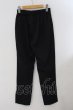 画像3: Xspada / 刺繍スリットスラックスパンツ M ブラック O-24-11-30-060-Xs-pa-YM-ZT218 (3)