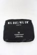 画像1: NIL DUE / NIL UN TOKYO / BONDING TRAVEL POUCH トラベルポーチ  ブラック O-24-11-30-069-NI-ba-YM-ZT413 (1)