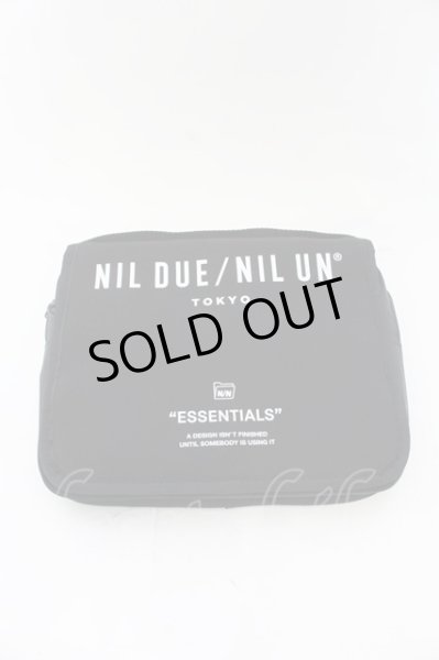 画像1: NIL DUE / NIL UN TOKYO / BONDING TRAVEL POUCH トラベルポーチ  ブラック O-24-11-30-069-NI-ba-YM-ZT413 (1)