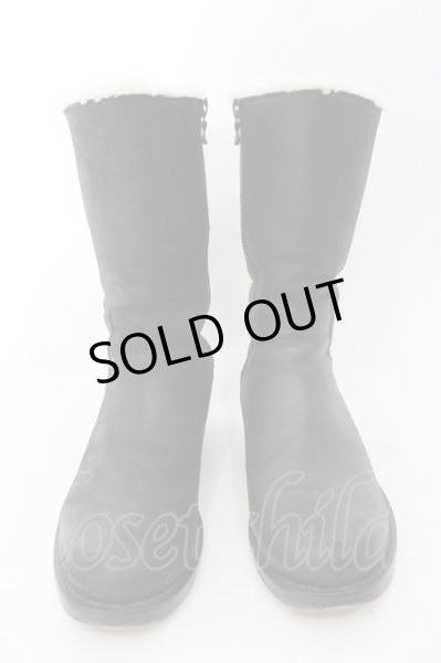 画像2: SHELLAC / 裏ボアロングブーツ 40（約26.5） ブラック O-24-11-30-071-SH-sho-YM-ZT4000 (2)