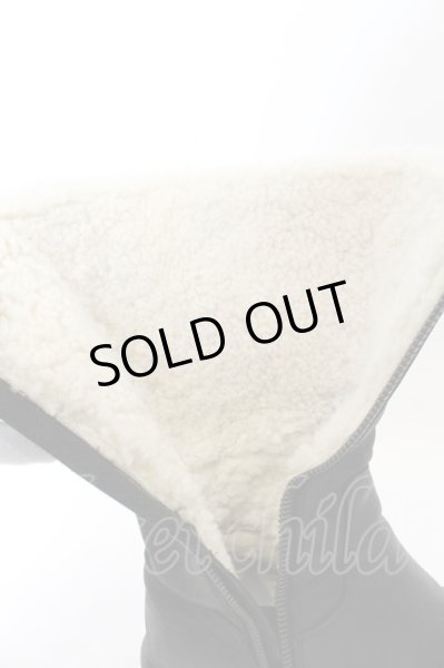 画像9: SHELLAC / 裏ボアロングブーツ 40（約26.5） ブラック O-24-11-30-071-SH-sho-YM-ZT4000 (9)