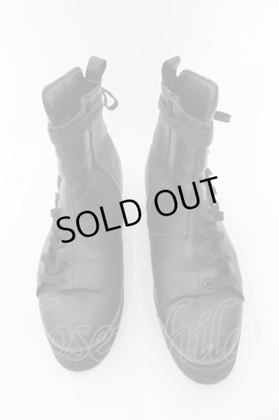 画像3: NO ID. / ハイカットサイドレースアップブーツ 40（約26.5） ブラック O-24-11-30-072-NO-sho-YM-ZT4000 (3)