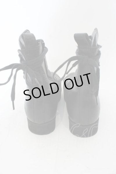 画像7: NO ID. / ハイカットサイドレースアップブーツ 40（約26.5） ブラック O-24-11-30-072-NO-sho-YM-ZT4000 (7)